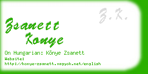 zsanett konye business card