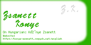 zsanett konye business card